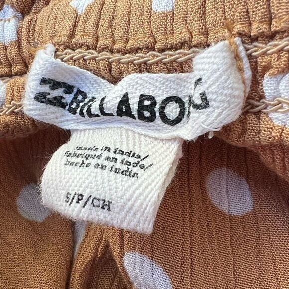 Billabong Mustard Polka Dot Tube Top Women’s Small - Picture 4 of 4